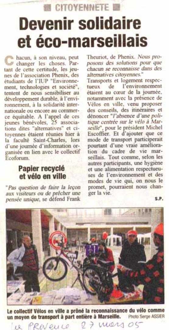 2005.03.27.LaProvence.Devenir solidaire et éco-marseillais 555x1080
