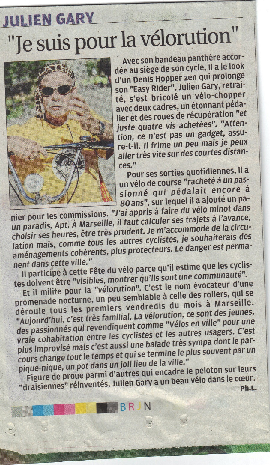 2011.05.30.La Provence.je suis pour la vélorution900