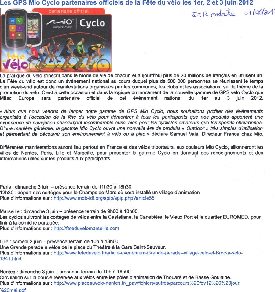 2012.06.01.ITR mobile.Les GPS Mio Cyclo partenaires officiels de la Fête du vélo les 1ers 2 et 3 juin 2012900