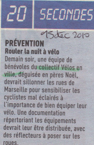 20 minutes 15 décembre 2010 - 2010 - Collectif Vélos En Ville