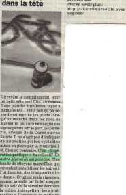 La Marseillaise 20 janvier 2007 - 2007 - Collectif Vélos En Ville