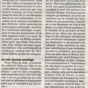 La Marseillaise, 26 novembre 2012 - Collectif Vélos en Ville