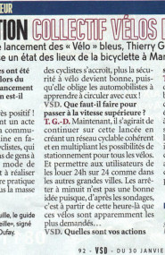 VSD janvier 2008 - 2008 - Collectif Vélos En Ville