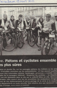La Marseillaise, 18 mars 2011 - 2011 - Collectif Vélos En Ville