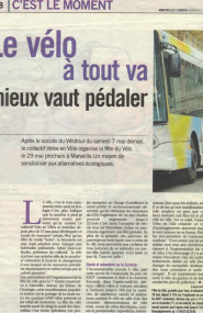 Marseille l'Hebdo 11 mai 2011 - 2011 - Collectif Vélos En Ville