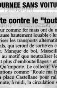 La Provence 22 septembre 2005 - 2005 - Collectif Vélos En Ville