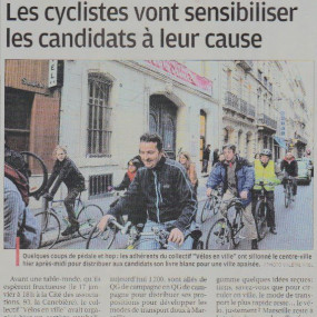 La Provence, 10 janvier 2014 - Collectif Vélos en Ville