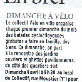 La Provence, 2 avril 2014 - Collectif Vélos en Ville