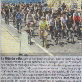 La Provence, 30 mai 2014 - Collectif Vélos en Ville