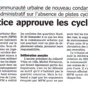 La Marseillaise, 20 novembre 2014 - Collectif Vélos en Ville