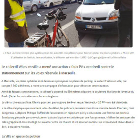 La Marseillaise, le 29 février 2016 - Collectif Vélos en Ville