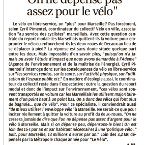 La Provence, 9 février 2019 - Collectif Vélos en Ville