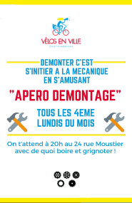 Apéro - Café - Démontage du lundi 23 décembre ! - Atelier - Collectif Vélos En Ville