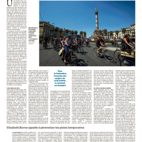 Le monde, 30 mai 2020 - Collectif Vélos en Ville