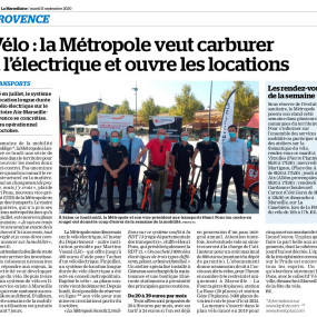 La Marseillaise, 15 septembre 2020 - Collectif Vélos en Ville